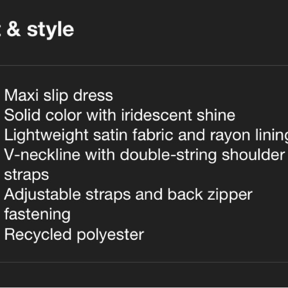 💕Elegant Silver Maxi Slip Dress - Picture 4 of 7